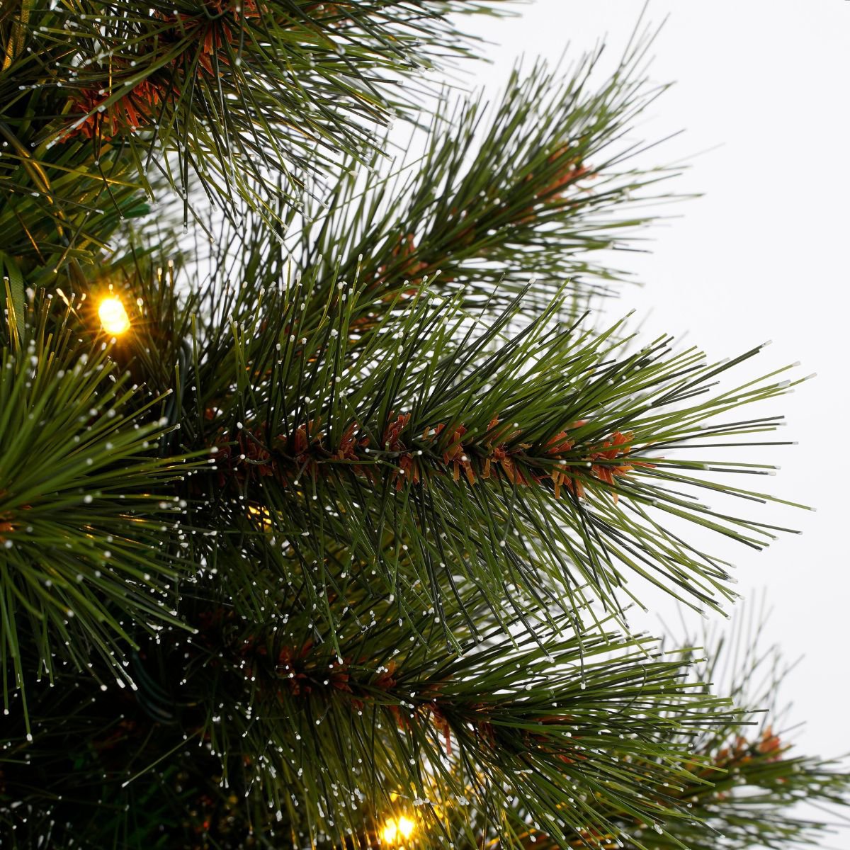 Glendon kunstkerstboom met rijp-effect en LED, 90 cm, Ø 51 cm