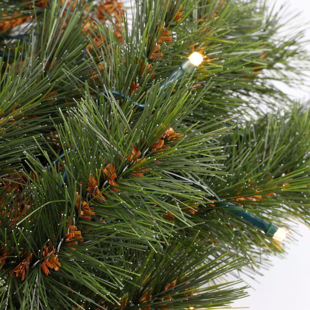 Guirlande Forest Frosted met LED-verlichting, 180 cm