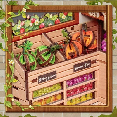The Green Grocery miniatuurhuisje, 16,2 × 15,8 × 20,6 cm