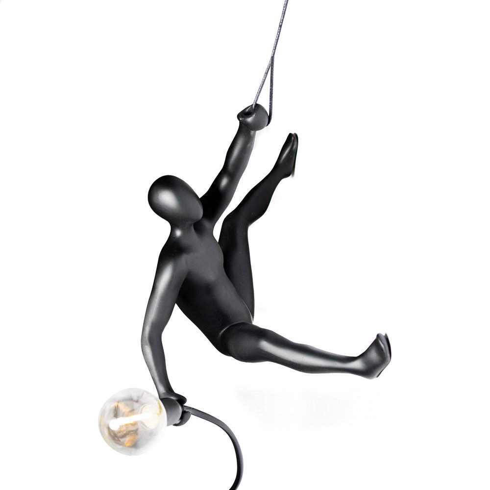 Climber wandlamp, zwart, 30 × 16 × 17 cm