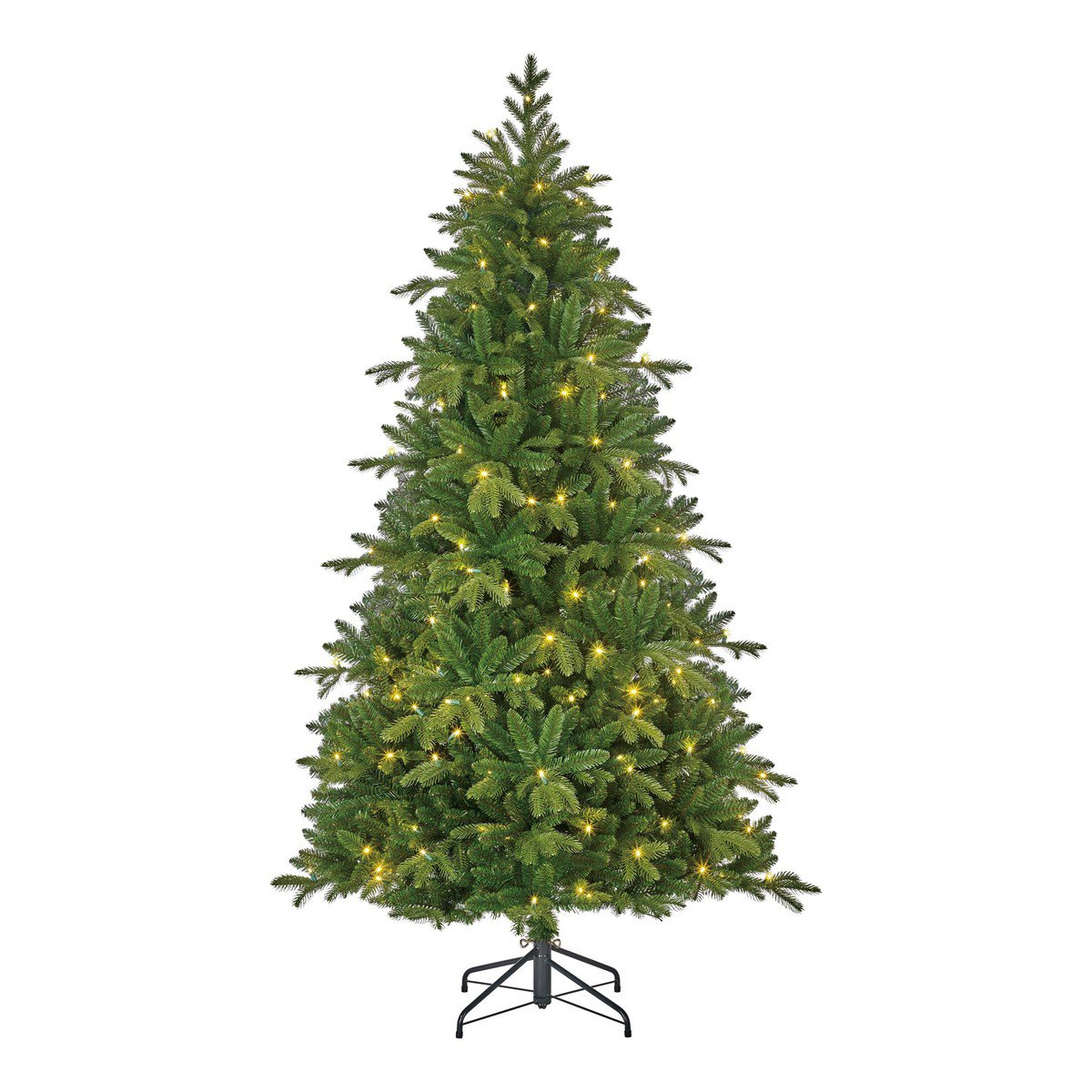 Brampton kunstkerstboom met verlichting, 215 cm, Ø 125 cm