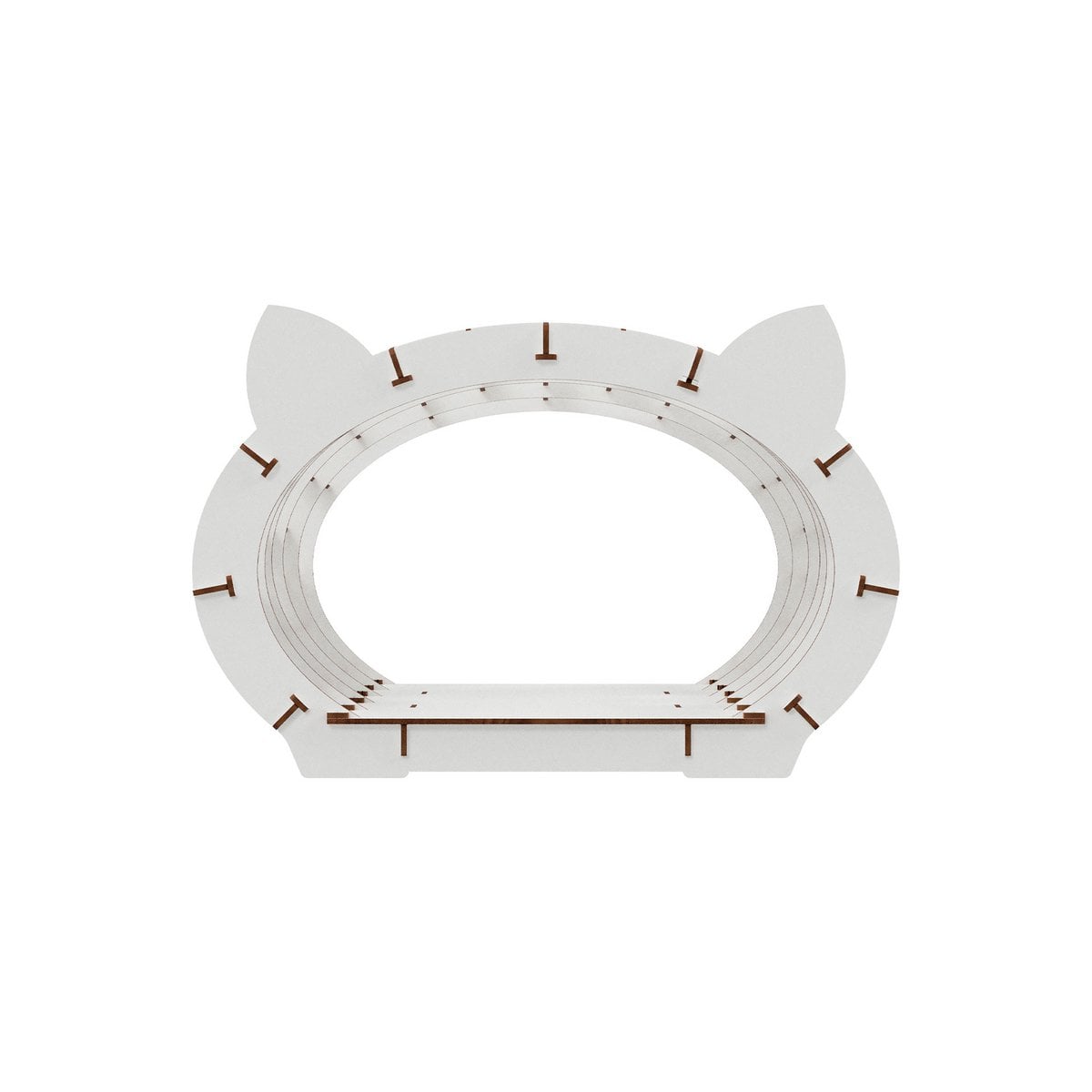 Houten huisje voor katten, 3D bouwpakket