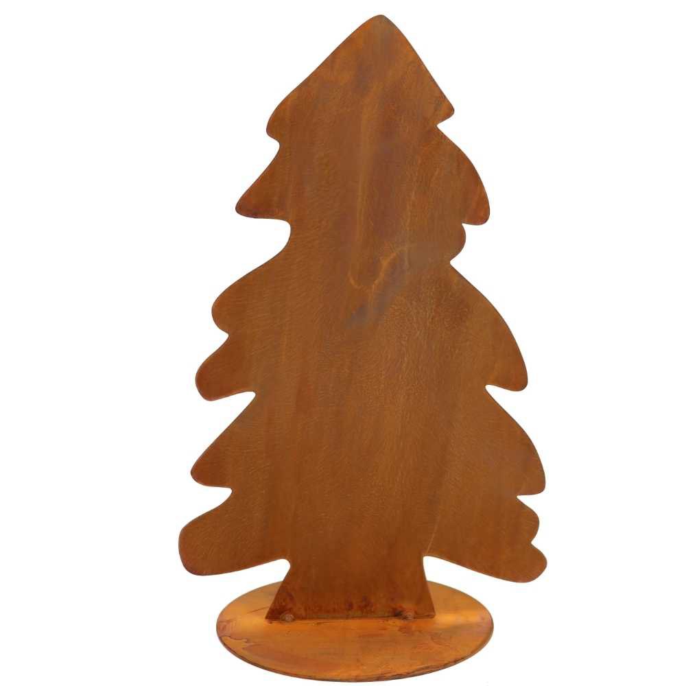 Roestmetalen kerstboom, 39 cm