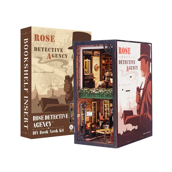 DIY book nook Rose Detective Agency, 23 cm