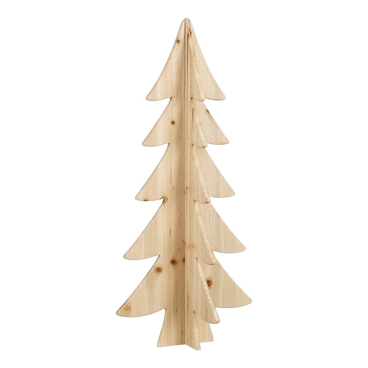 Houten kerstboom naturel, 78 cm hoog
