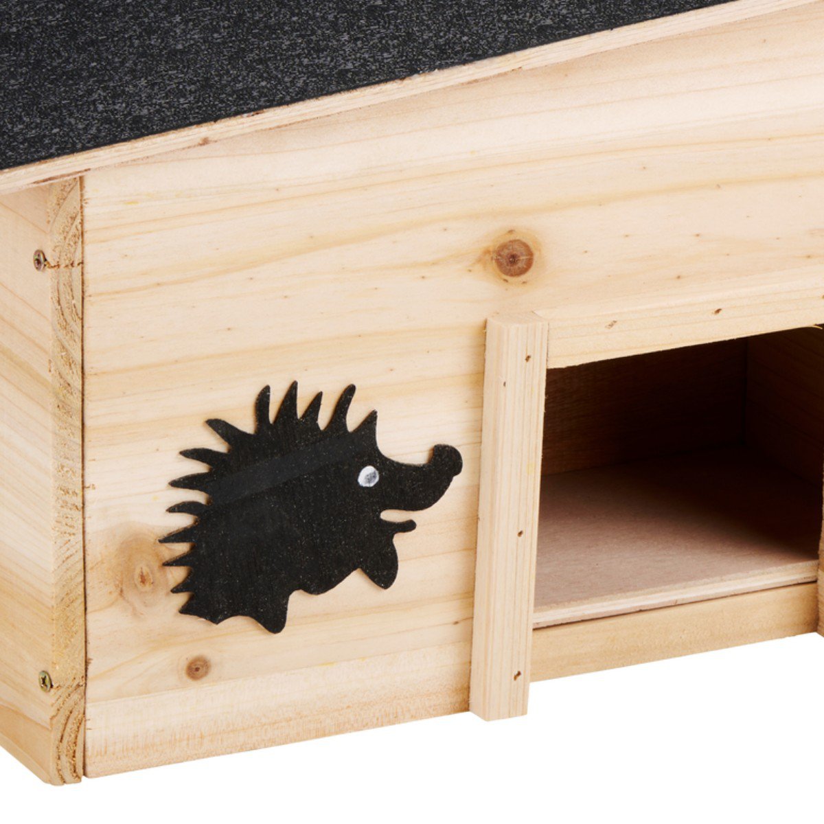 Egelhuisje van hout, FSC, 32 × 20 × 26 cm
