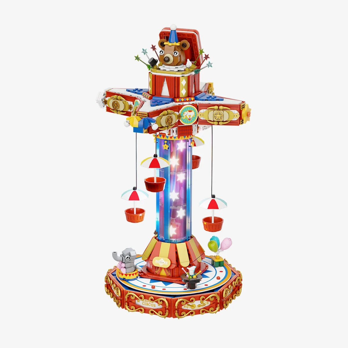 Pantasy 3D bouwblokjes Circus Paradrop, 26,1 x 26,2 x 45,1 cm