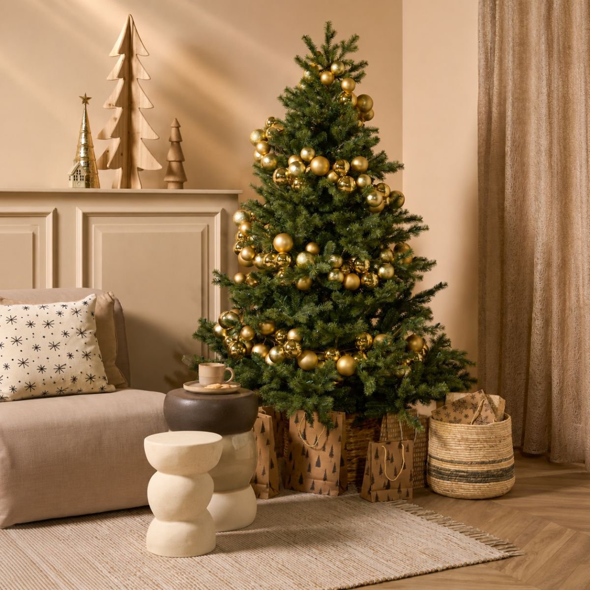 Clive kunstkerstboom, 185 cm, Ø 130 cm