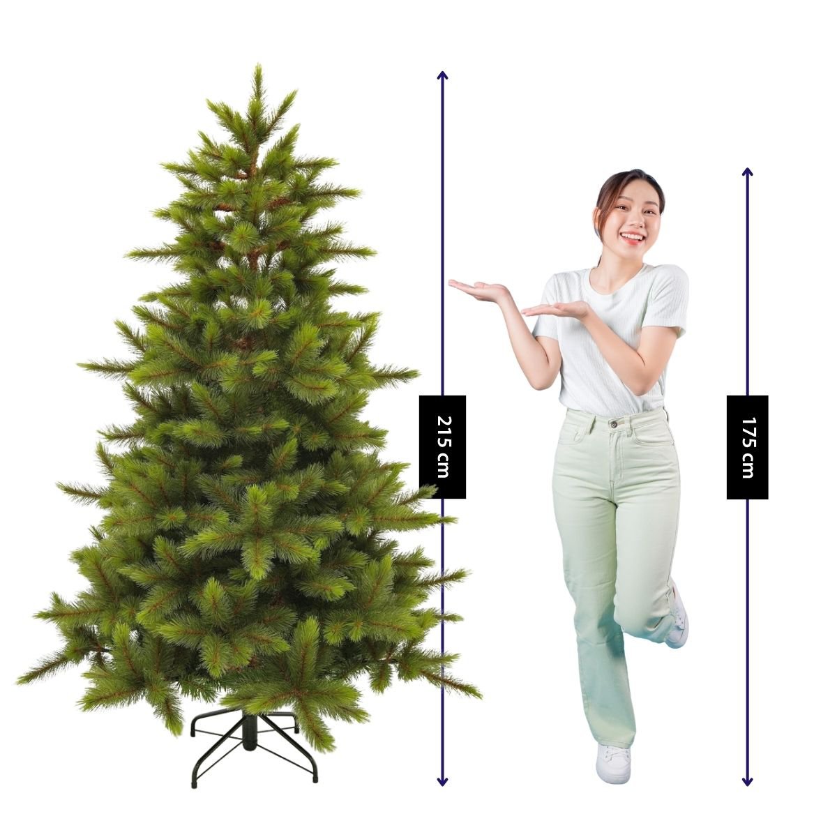 Wyoming kunstkerstboom, 215 cm