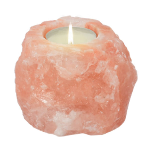 Salt Dreams Himalaya zout theelichthouder rond 500 g Ø7 cm