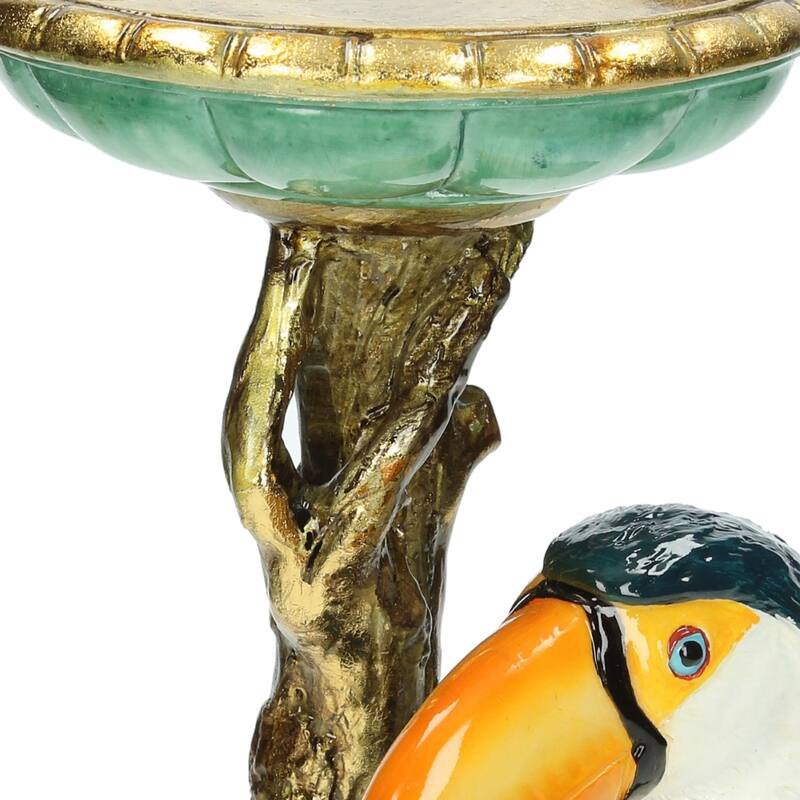 Toekan kaarsenhouder multicolor decoratief, 30 cm