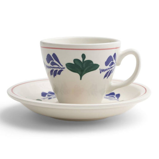 Kop en schotel Audrey Boerenbont, 210 ml 4 stuks