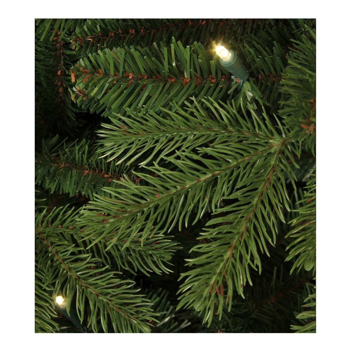 Kunstkerstboom met LED verlichting groen 185 cm hoog
