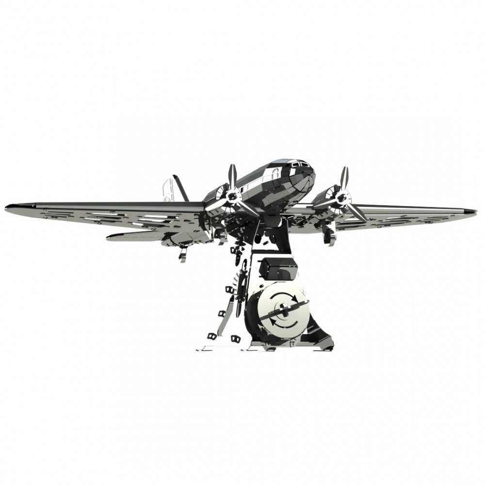 3D metalen bouwpakket Remarkable Douglas vliegtuig 31,1 cm – 146 onderdelen