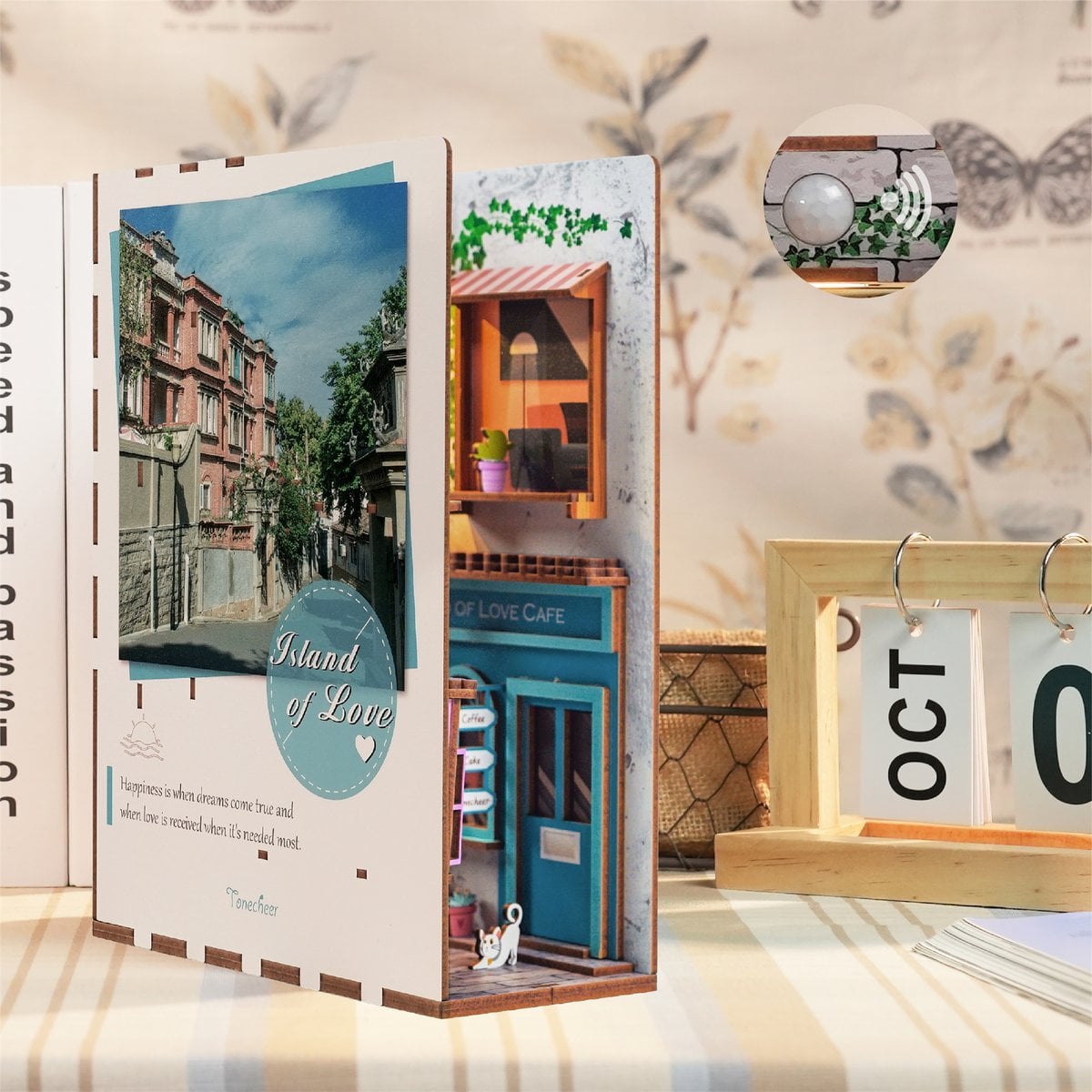 DIY book nook Island of love, 24,5 cm