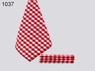Rood geblokte theedoek, 50 x 70 cm