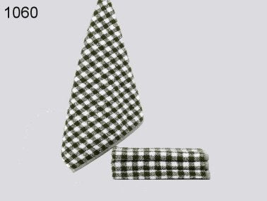 Groen geblokte keukendoek, 50 x 50 cm