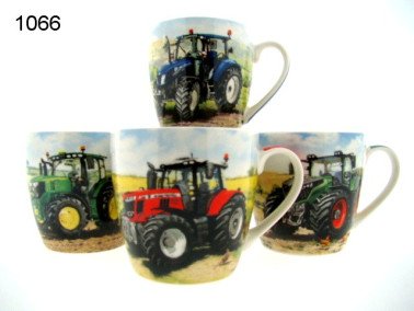 Tractor ontbijtmokken, 4 stuks
