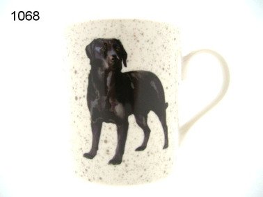 Labrador zwart mok, 300 ml
