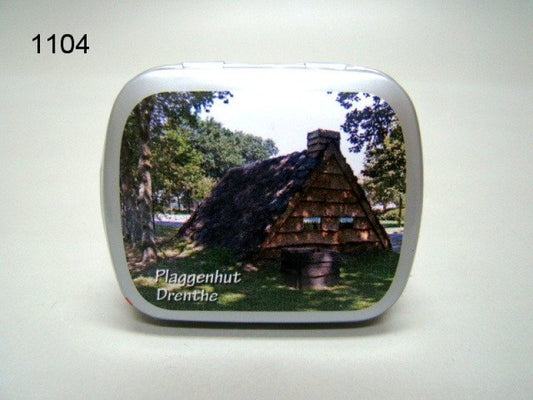 Drenthe plaggenhut, blikje met pepermunt