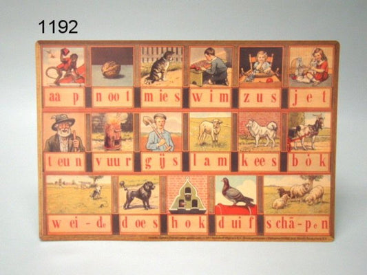 Aap, noot, Mies placemat