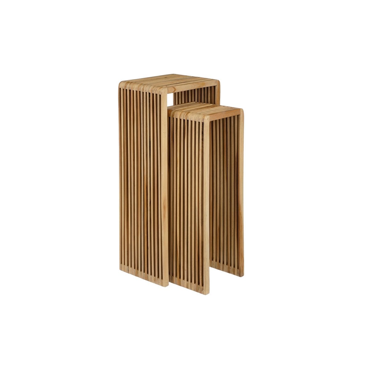 Yonker plantentafels, set van 2, bruin