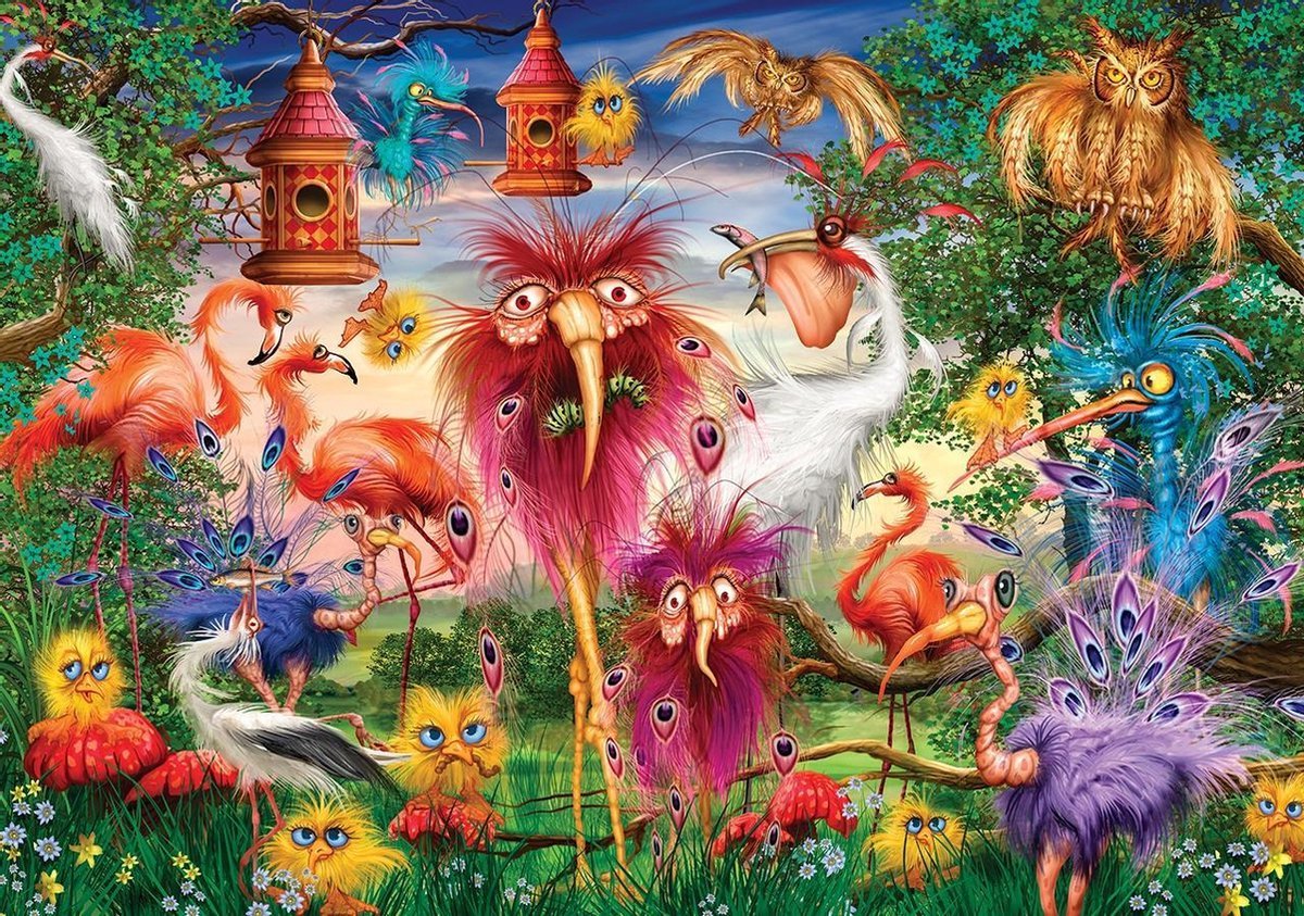 Ugly Birds, legpuzzel 1000 stukjes