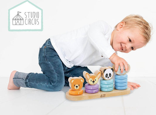 Studio Circus houten stapelspel met cijfers