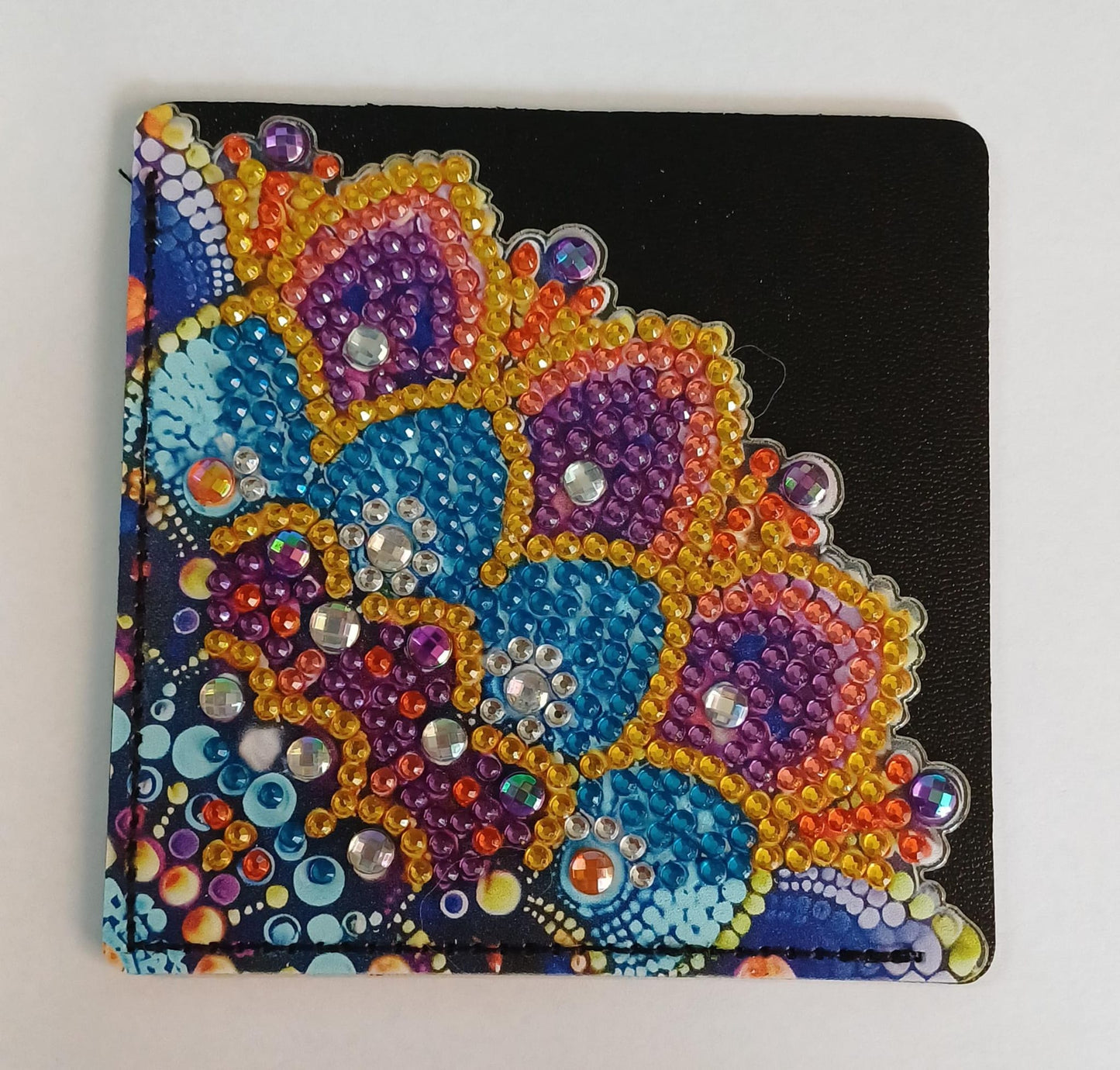 Kleurrijke bloemen, boekenlegger 10 × 10 cm