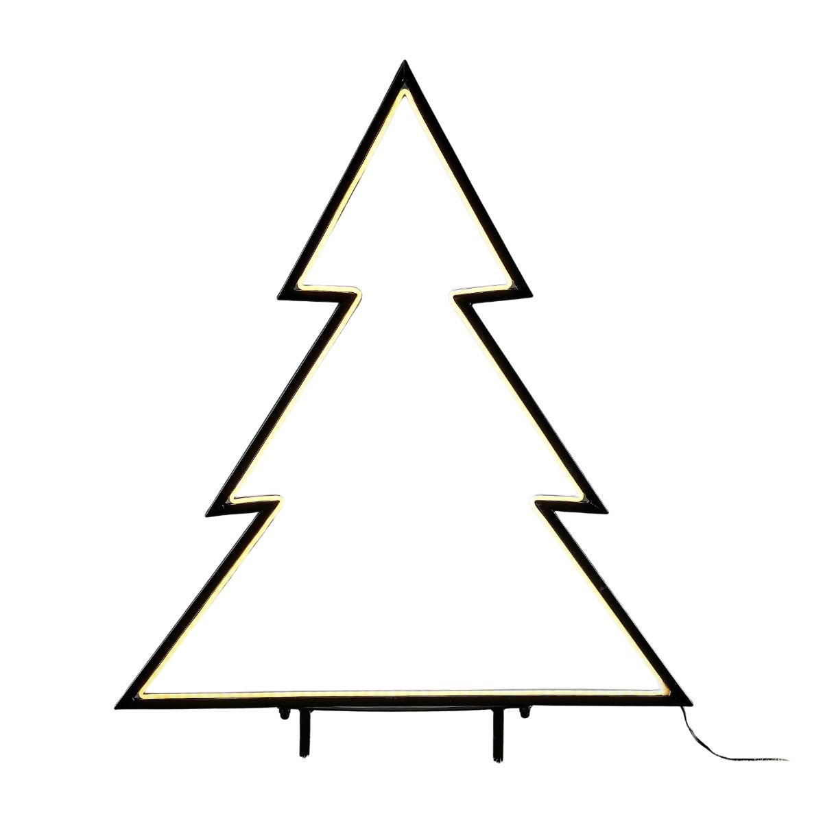 Kerstboom tuinsteker met LED-verlichting, 100 cm