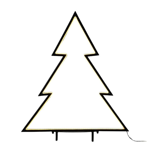 Kerstboom tuinsteker met LED-verlichting, 100 cm