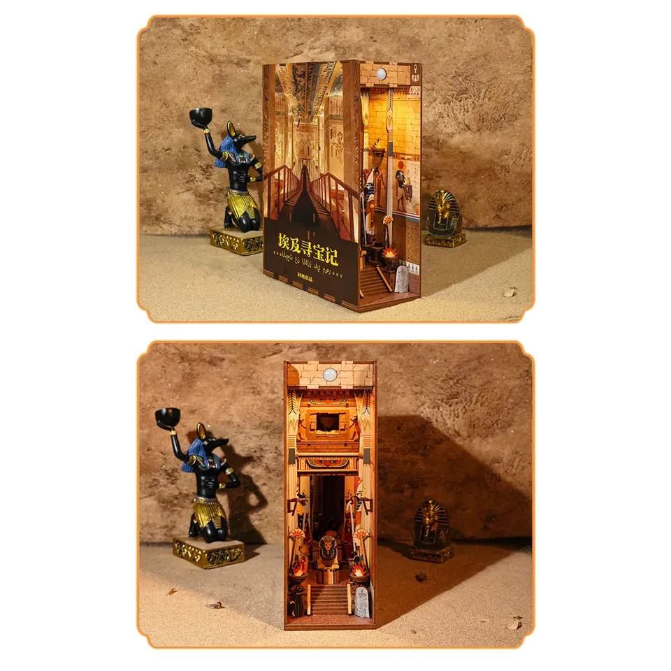 DIY book nook adventure in egypt bookend, 24,5 cm