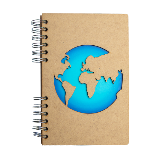 Houten notitieboek, navulbaar, gerecycled papier, A5