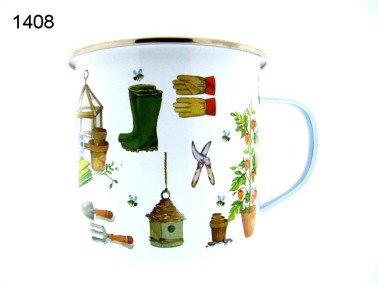Tuin/green fingers, metalen mok
