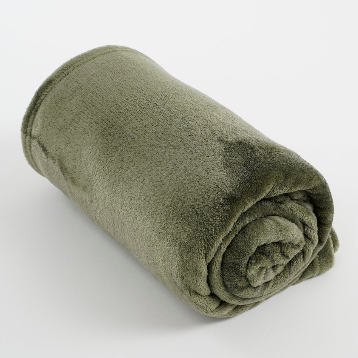 Mica Decorations Famke Plaid – Fleece Donkergroen (130 x 180 cm)