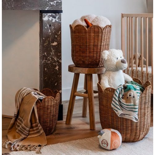 Eleta mandenset, rotan, set van 3