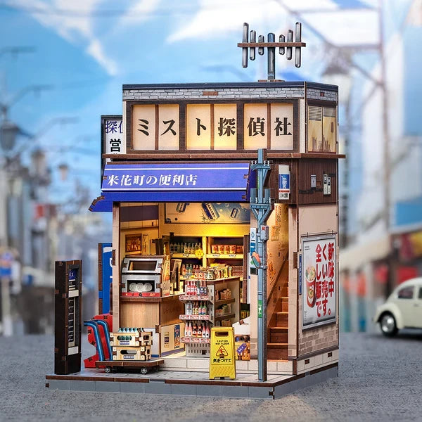 Beika-cho Convenience Store miniatuurhuisje, 15,5 × 13,7 × 22 cm