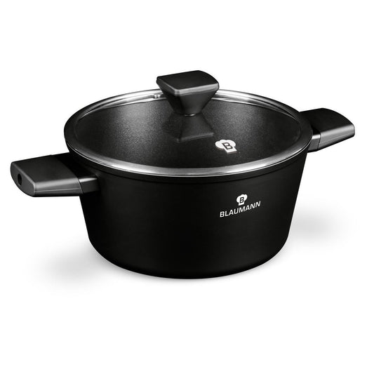 Blaumann Black Silver Collection braadpan met deksel Ø 24 cm 4,1 liter