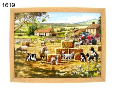 Schaap en collie schootkussen