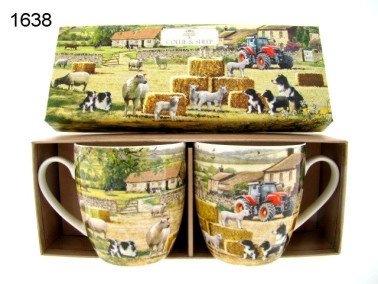 Schaap en collie mokkenset, 2 mokken