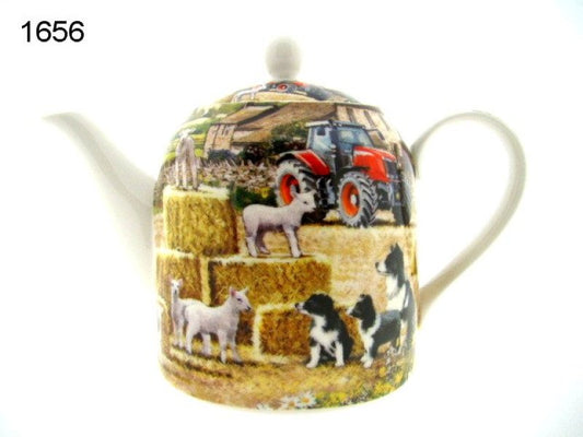 Schaap en collie, theepot