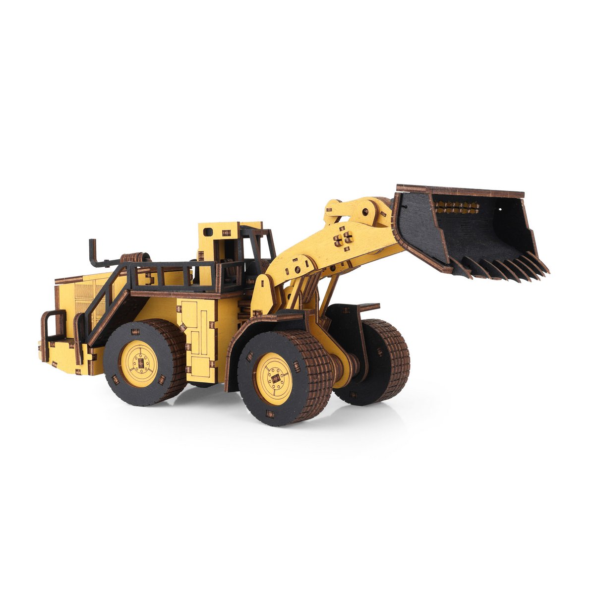 DIY houten mechanische puzzel loader Belaz 78250, 32 x 11,6 x 10,3 cm