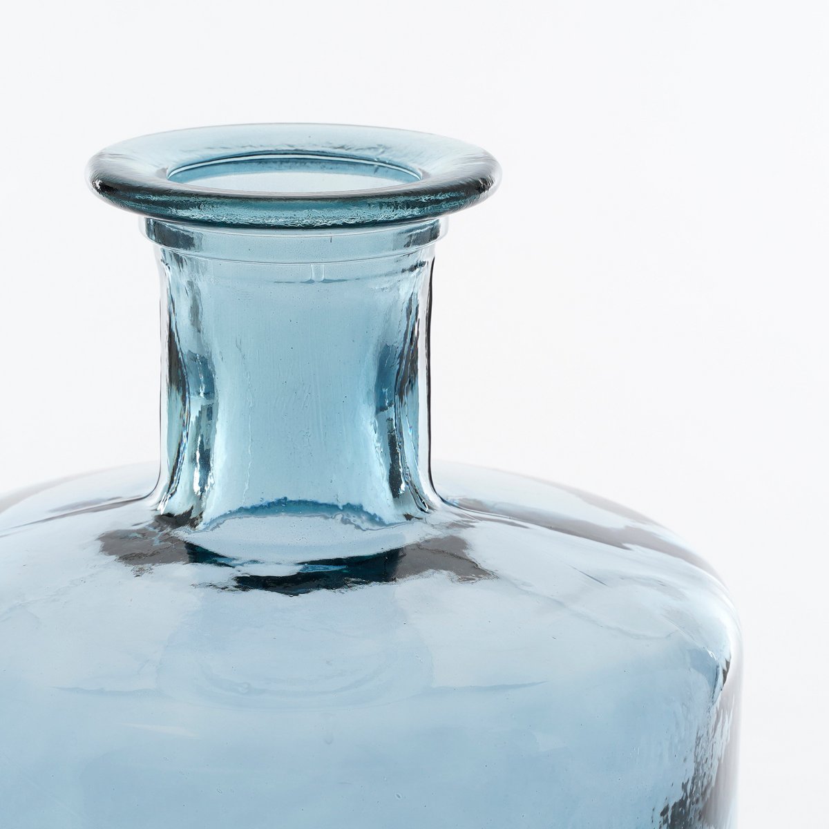 Mica Decorations Guan Flesvaas – Gerecycled Glas Blauw (H75 x Ø25 cm)
