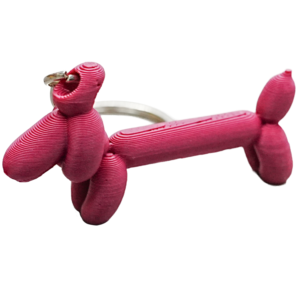Wiener ballonhond sleutelhanger