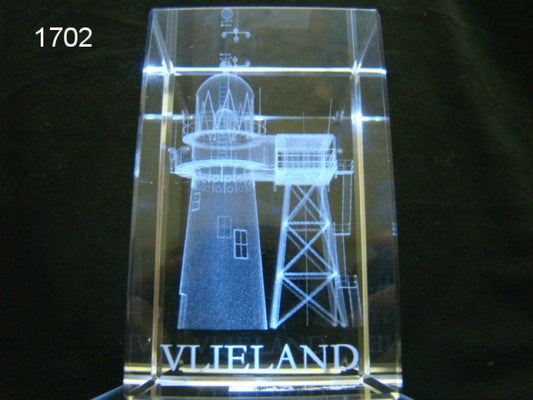 Vlieland glasblokje