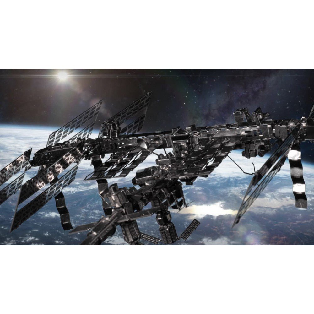 3D metalen bouwpakket Astronauts Lodge ruimtebasis 19,8 × 23,4 × 22,9 cm – 229 onderdelen