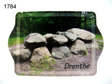 Hunebed Drenthe dienblad 21 x 14,5 cm