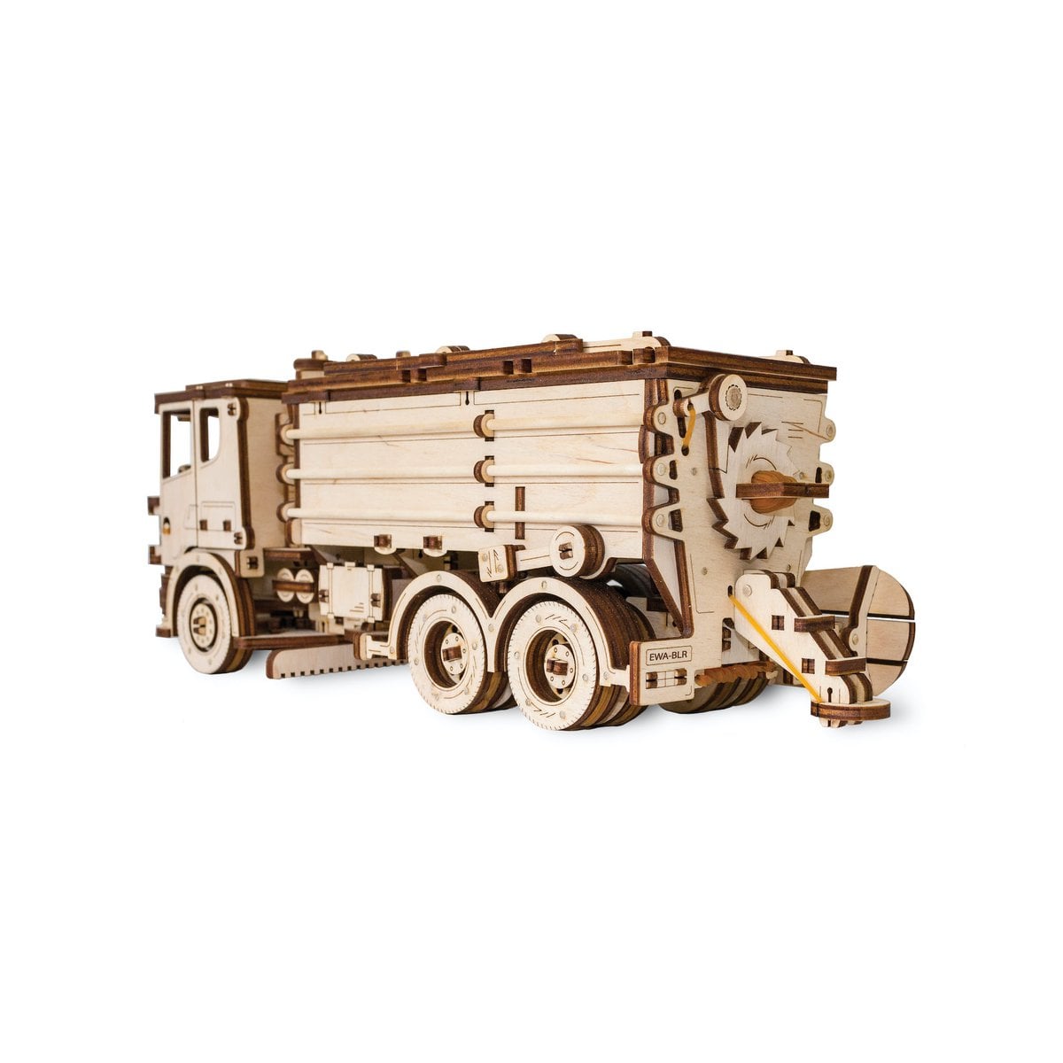 3D mechanische houten puzzel sneeuwtruck 40 × 14,8 × 14 cm – 417 stukjes