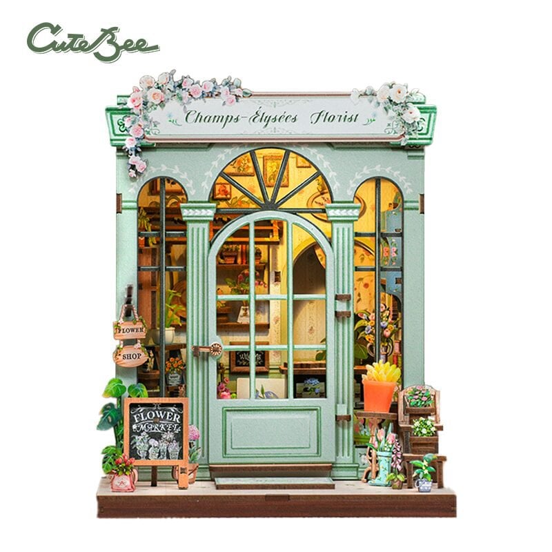 DIY huisje Champs-Élysées Florist, 16 cm