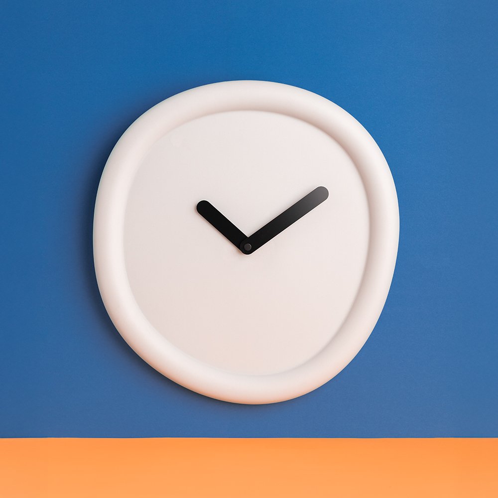 Round Clock wandklok, Ø 44 cm